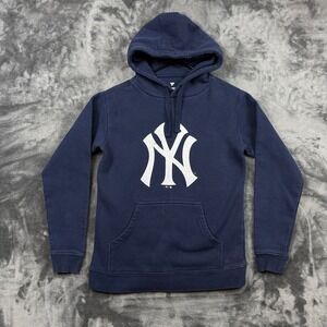 Fanatics New York Yankees Hoodie Mens Small Navy Blue Pfister 99 Pullover MLB